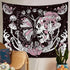 Romantic Rose Skeleton Butterfly Tapestry s Home Decor for Living Room Bedroom (51.2 x 59.1 inches)